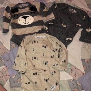 Newborn bodysuit bear bundle❤️